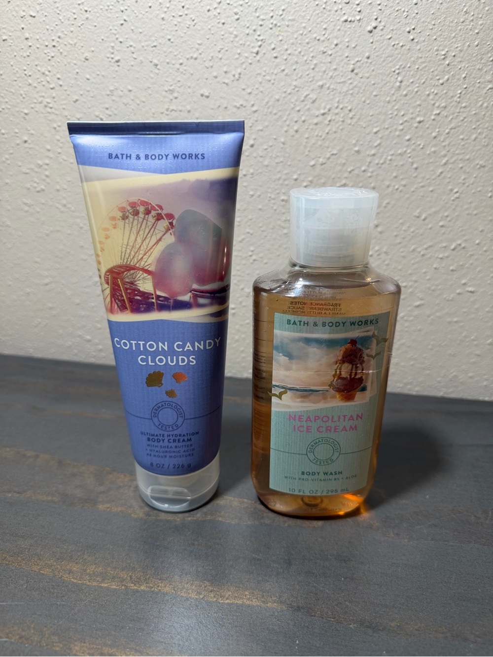 Bath & Body Works Cotton Candy Clouds Body Cream AND body wash